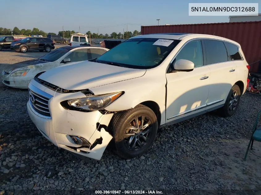 2013 Infiniti Jx35 VIN: 5N1AL0MN9DC312688 Lot: 39610947