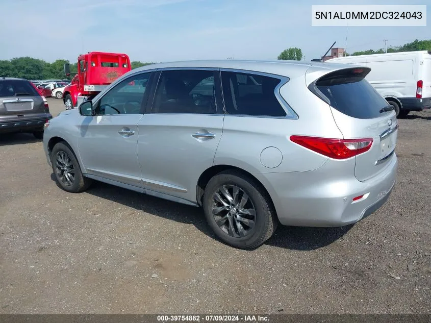 2013 Infiniti Jx35 VIN: 5N1AL0MM2DC324043 Lot: 39754882