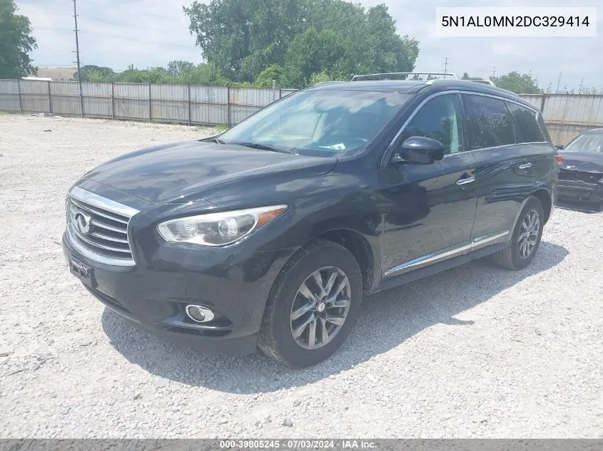 2013 Infiniti Jx35 VIN: 5N1AL0MN2DC329414 Lot: 39805245