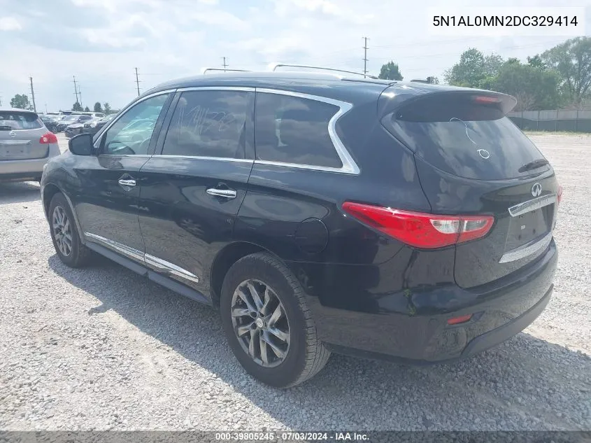 2013 Infiniti Jx35 VIN: 5N1AL0MN2DC329414 Lot: 39805245