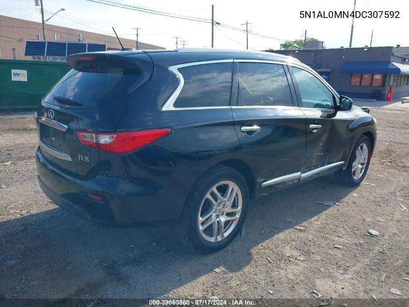 2013 Infiniti Jx35 VIN: 5N1AL0MN4DC307592 Lot: 39863860