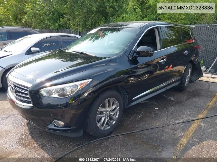 2013 Infiniti Jx35 VIN: 5N1AL0MMXDC323836 Lot: 39922671