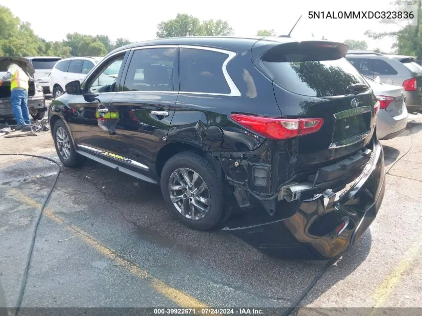 2013 Infiniti Jx35 VIN: 5N1AL0MMXDC323836 Lot: 39922671