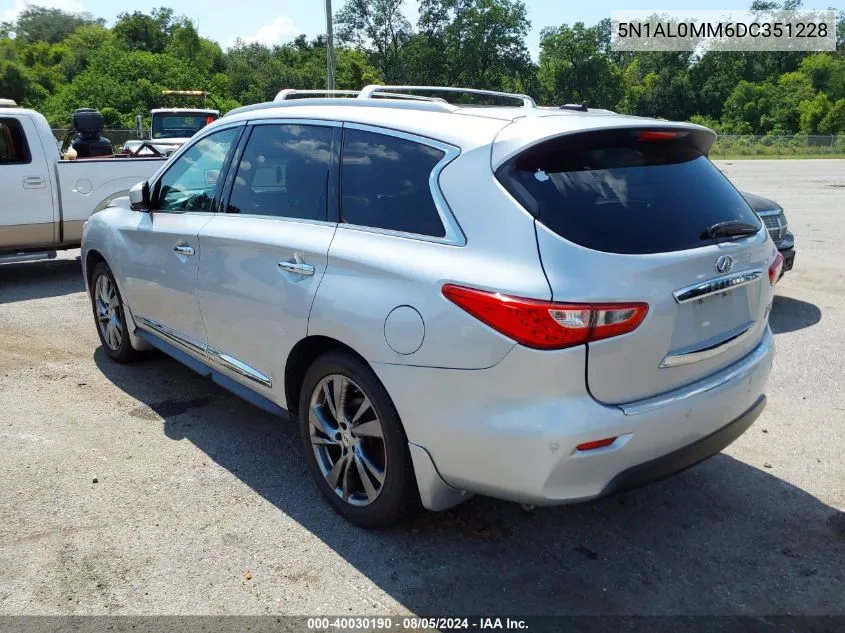 2013 Infiniti Jx35 VIN: 5N1AL0MM6DC351228 Lot: 40030190