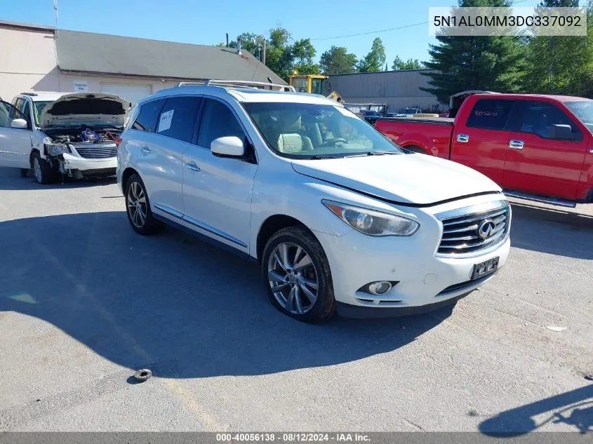 2013 Infiniti Jx35 VIN: 5N1AL0MM3DC337092 Lot: 40056138