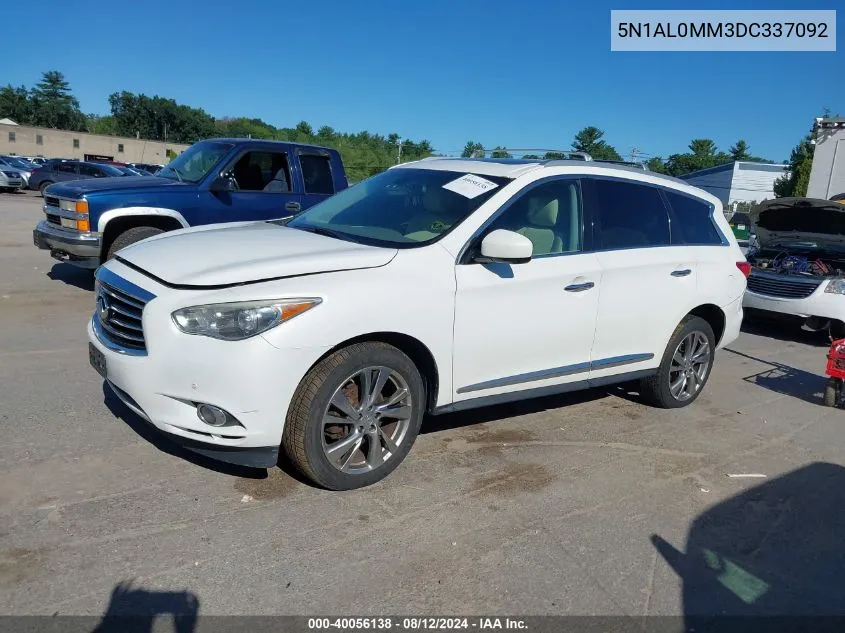 2013 Infiniti Jx35 VIN: 5N1AL0MM3DC337092 Lot: 40056138