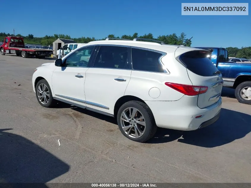 2013 Infiniti Jx35 VIN: 5N1AL0MM3DC337092 Lot: 40056138