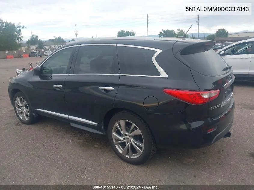 2013 Infiniti Jx35 VIN: 5N1AL0MM0DC337843 Lot: 40155143