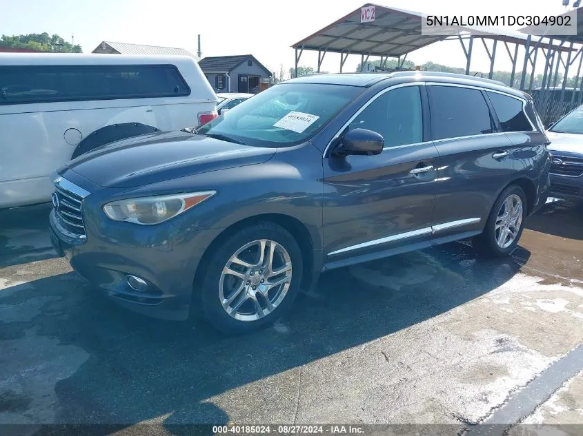 2013 Infiniti Jx35 VIN: 5N1AL0MM1DC304902 Lot: 40185024