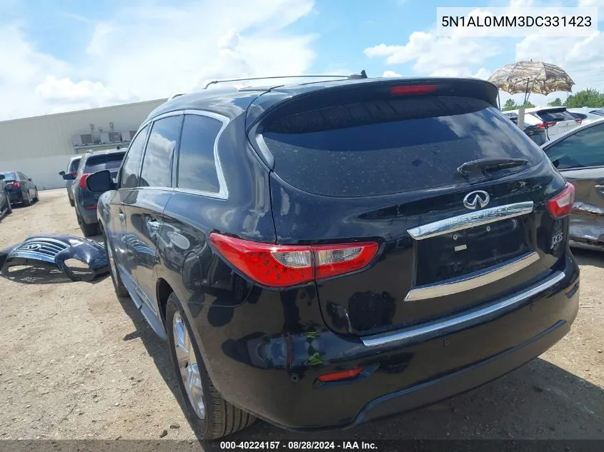 2013 Infiniti Jx35 VIN: 5N1AL0MM3DC331423 Lot: 40224157