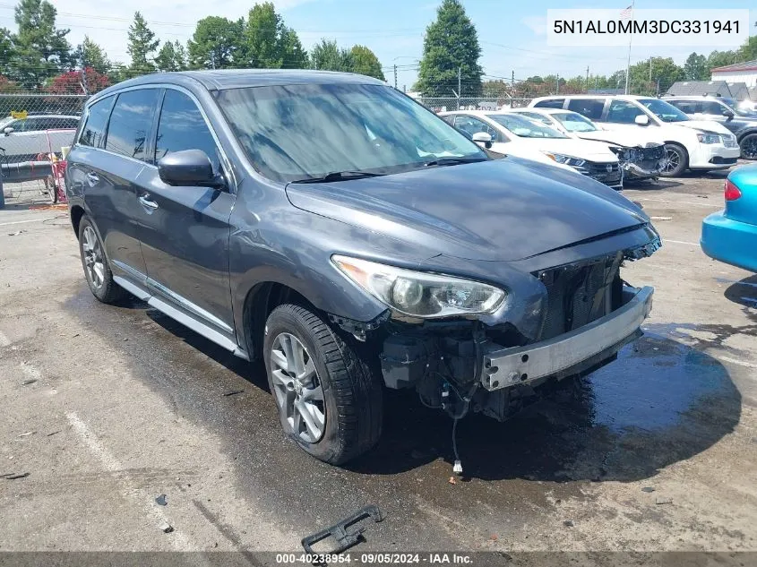 2013 Infiniti Jx35 VIN: 5N1AL0MM3DC331941 Lot: 40238954