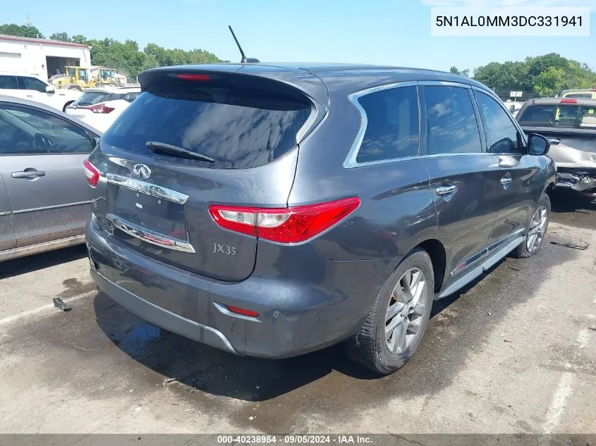 2013 Infiniti Jx35 VIN: 5N1AL0MM3DC331941 Lot: 40238954