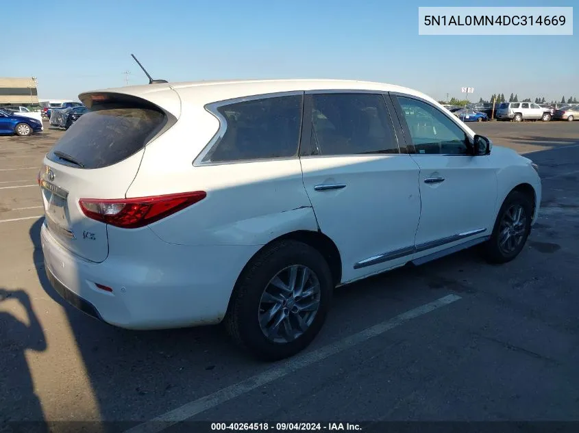 2013 Infiniti Jx35 VIN: 5N1AL0MN4DC314669 Lot: 40264518