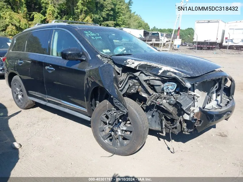 2013 Infiniti Jx35 VIN: 5N1AL0MM5DC318432 Lot: 40301767