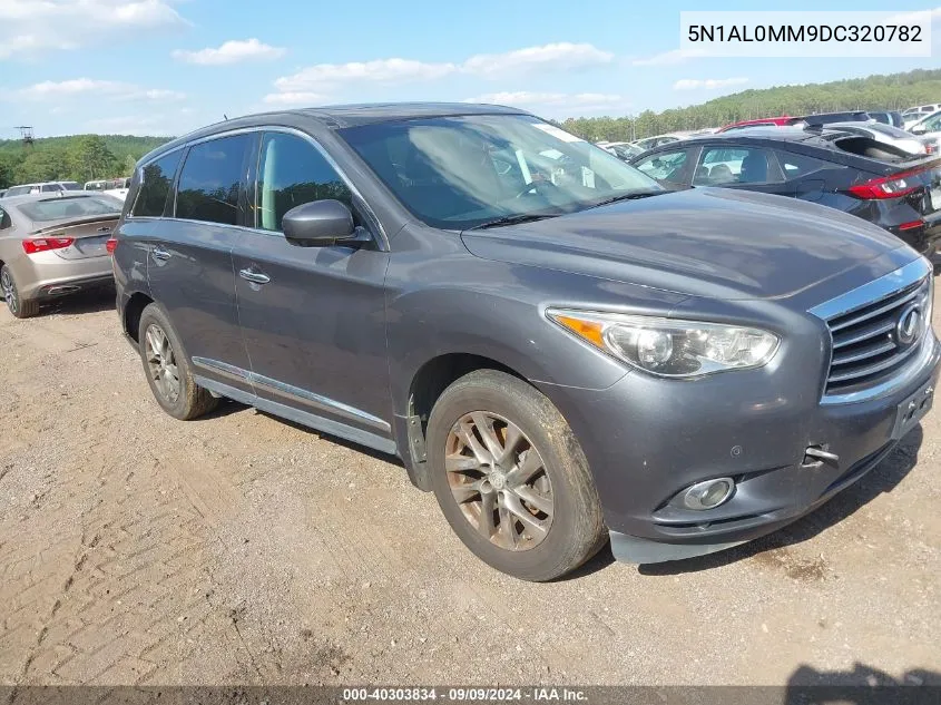 2013 Infiniti Jx35 VIN: 5N1AL0MM9DC320782 Lot: 40303834