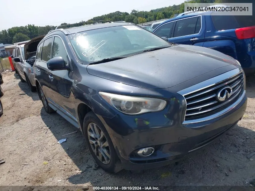 2013 Infiniti Jx35 VIN: 5N1AL0MN2DC347041 Lot: 40306134