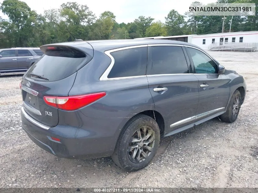 5N1AL0MN3DC331981 2013 Infiniti Jx35