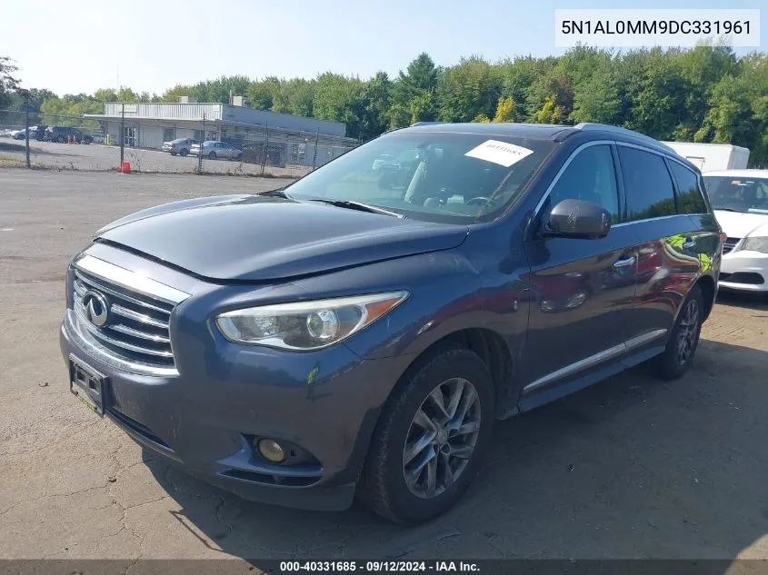 2013 Infiniti Jx35 VIN: 5N1AL0MM9DC331961 Lot: 40331685