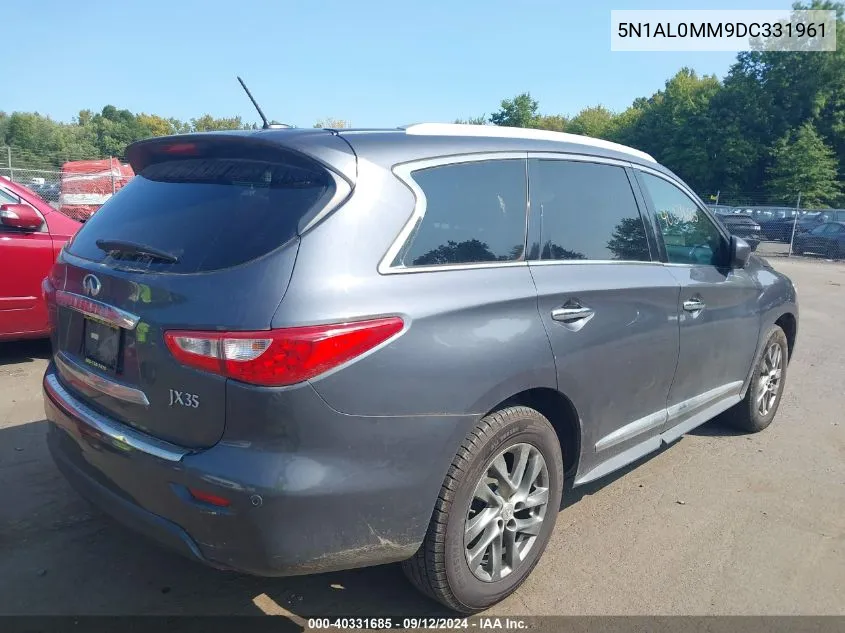 2013 Infiniti Jx35 VIN: 5N1AL0MM9DC331961 Lot: 40331685