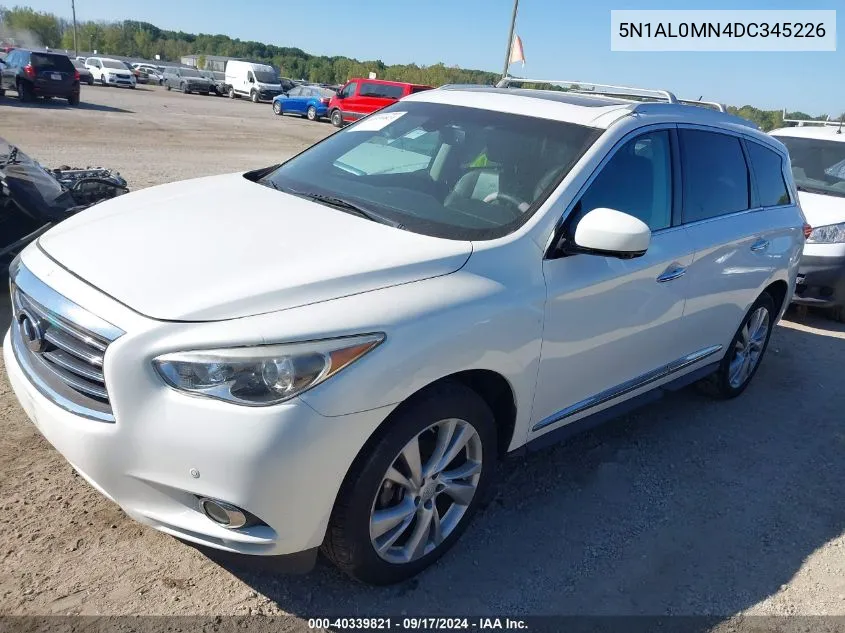 2013 Infiniti Jx35 VIN: 5N1AL0MN4DC345226 Lot: 40339821