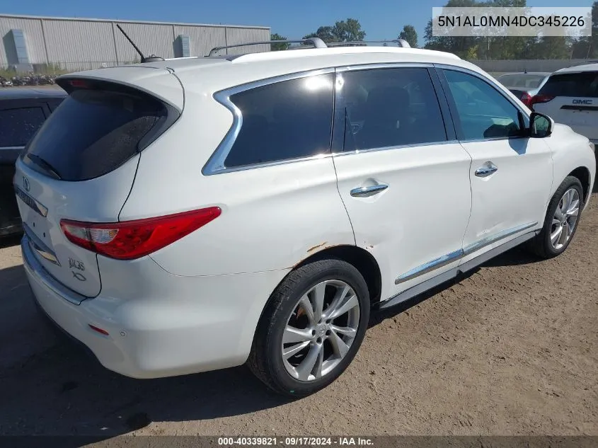 2013 Infiniti Jx35 VIN: 5N1AL0MN4DC345226 Lot: 40339821