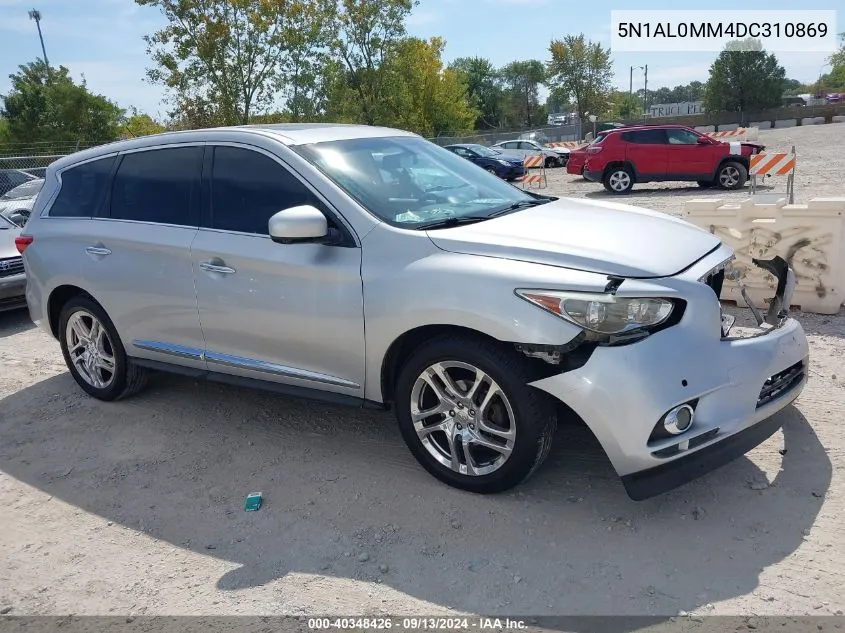 2013 Infiniti Jx35 VIN: 5N1AL0MM4DC310869 Lot: 40348426