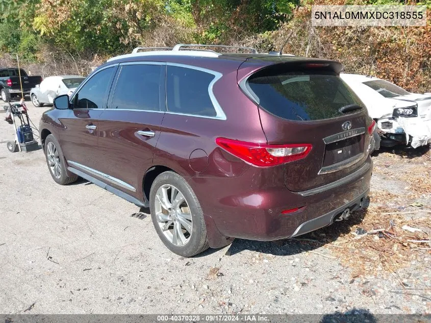 2013 Infiniti Jx35 VIN: 5N1AL0MMXDC318555 Lot: 40370328