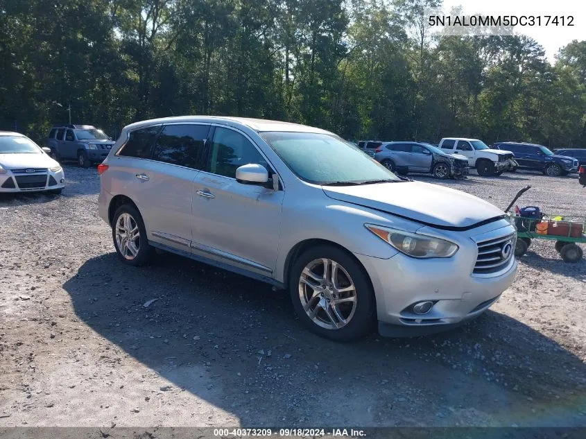 2013 Infiniti Jx35 VIN: 5N1AL0MM5DC317412 Lot: 40373209