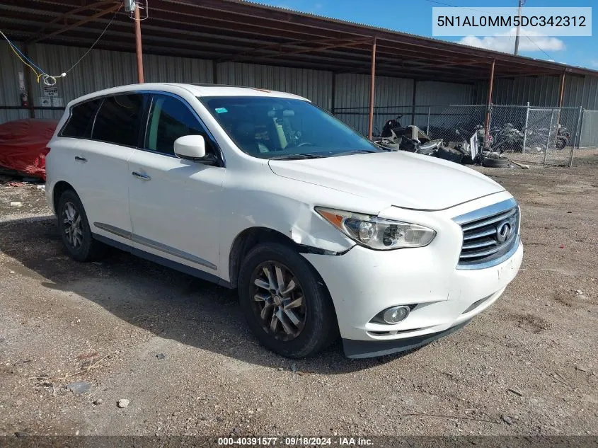 2013 Infiniti Jx35 VIN: 5N1AL0MM5DC342312 Lot: 40391577