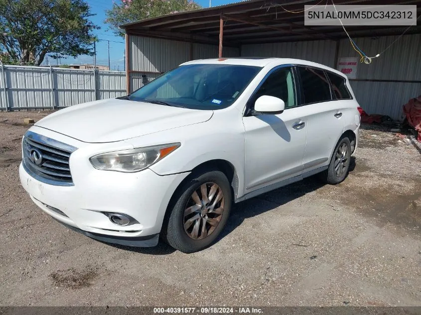 2013 Infiniti Jx35 VIN: 5N1AL0MM5DC342312 Lot: 40391577