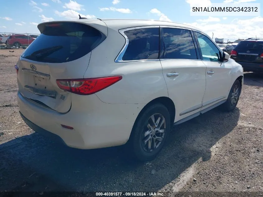 2013 Infiniti Jx35 VIN: 5N1AL0MM5DC342312 Lot: 40391577