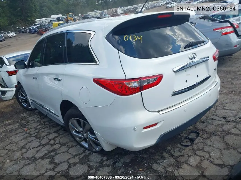 2013 Infiniti Jx35 VIN: 5N1AL0MN2DC350134 Lot: 40407686