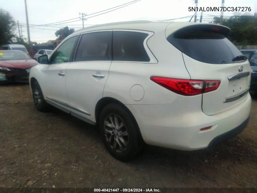 2013 Infiniti Jx35 VIN: 5N1AL0MN7DC347276 Lot: 40421447