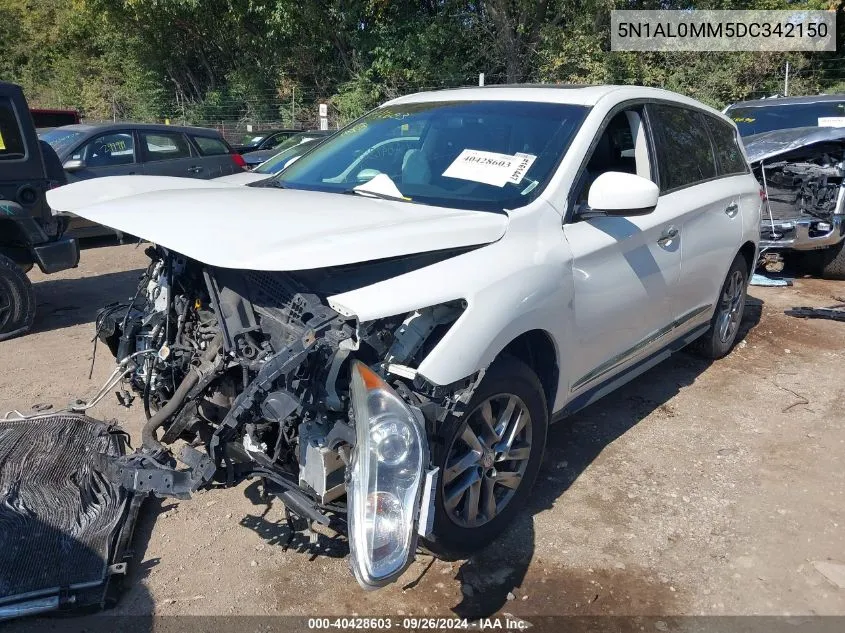 2013 Infiniti Jx35 VIN: 5N1AL0MM5DC342150 Lot: 40428603