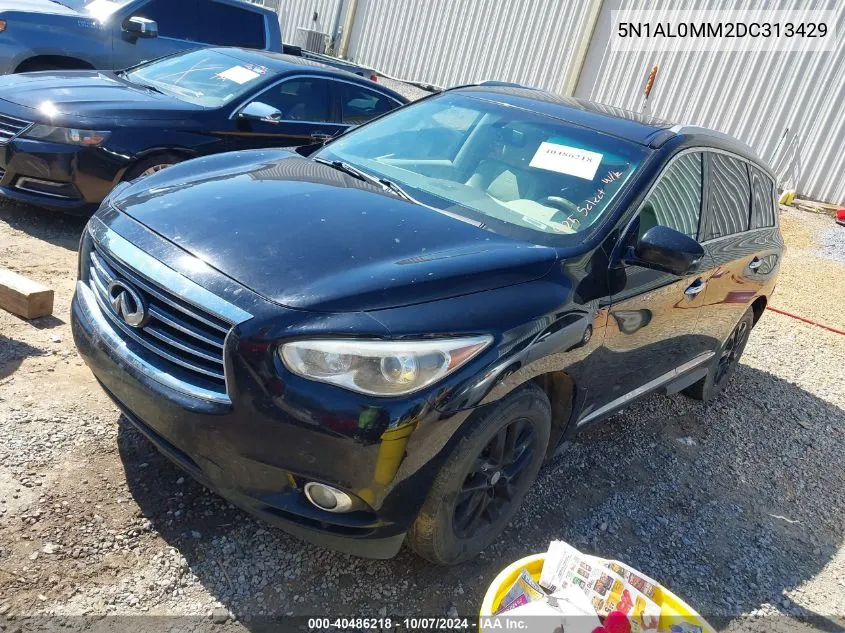 2013 Infiniti Jx35 VIN: 5N1AL0MM2DC313429 Lot: 40486218