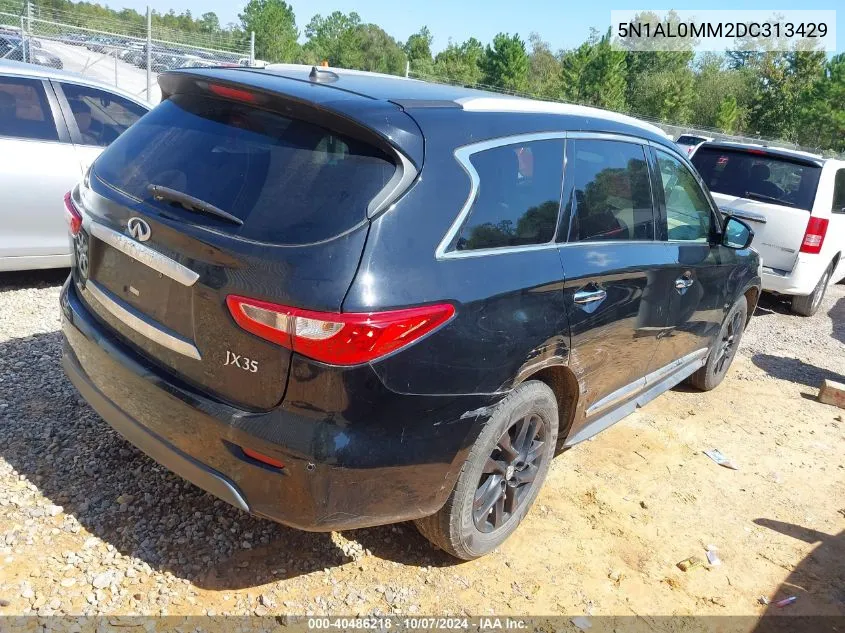 2013 Infiniti Jx35 VIN: 5N1AL0MM2DC313429 Lot: 40486218