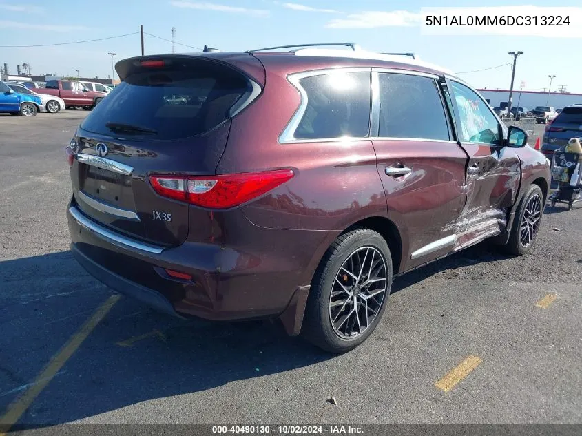 2013 Infiniti Jx35 VIN: 5N1AL0MM6DC313224 Lot: 40490130