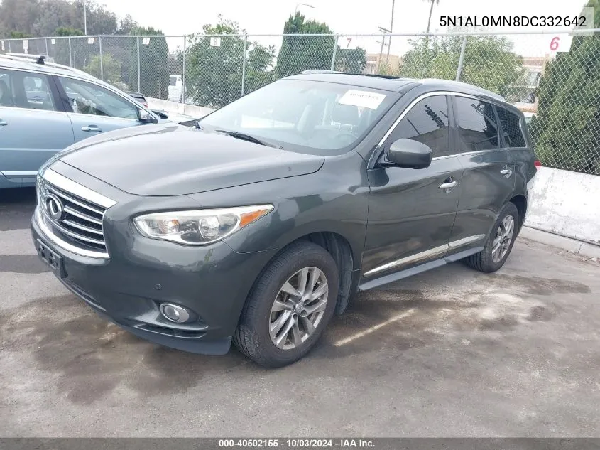 2013 Infiniti Jx35 VIN: 5N1AL0MN8DC332642 Lot: 40502155