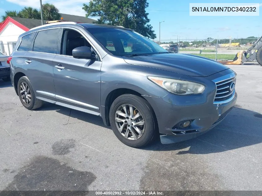 2013 Infiniti Jx35 VIN: 5N1AL0MN7DC340232 Lot: 40502992