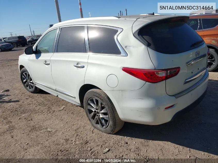 2013 Infiniti Jx VIN: 5N1AL0MN5DC314664 Lot: 40513284