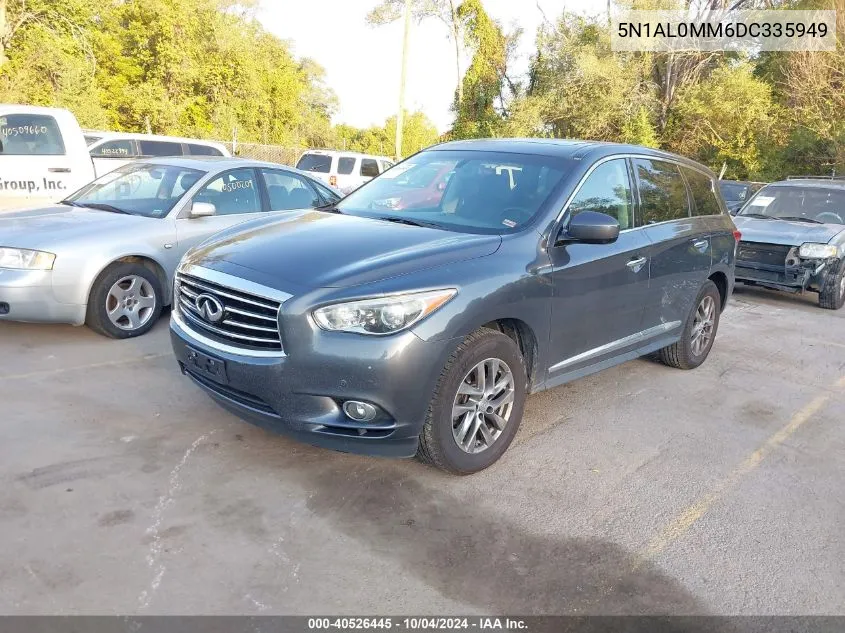 2013 Infiniti Jx35 VIN: 5N1AL0MM6DC335949 Lot: 40526445