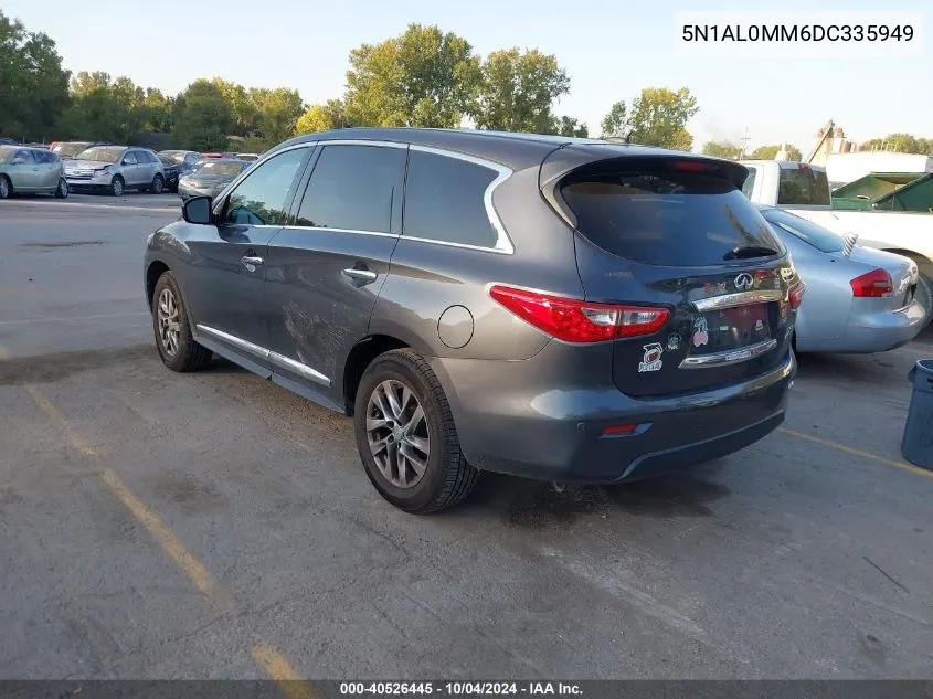 2013 Infiniti Jx35 VIN: 5N1AL0MM6DC335949 Lot: 40526445