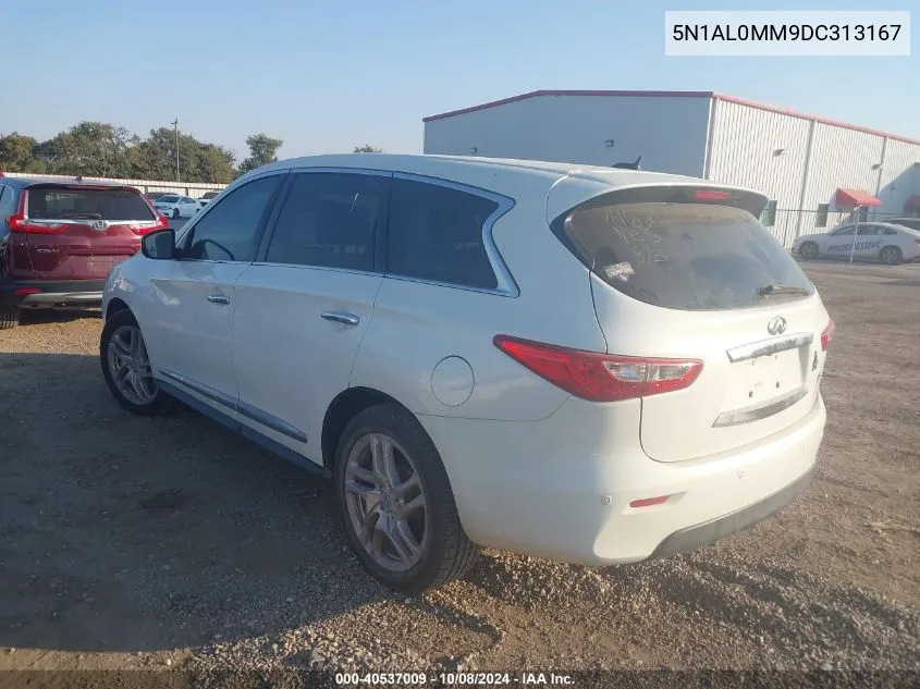 2013 Infiniti Jx VIN: 5N1AL0MM9DC313167 Lot: 40537009