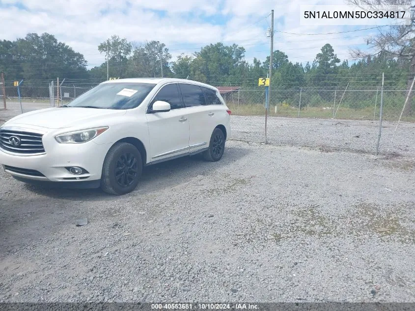 2013 Infiniti Jx35 VIN: 5N1AL0MN5DC334817 Lot: 40553681