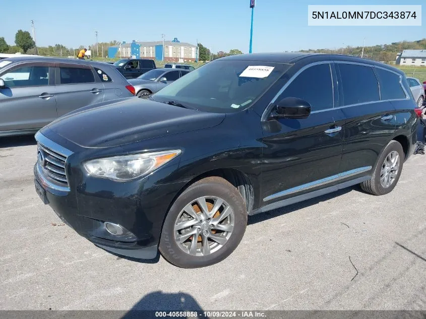 2013 Infiniti Jx35 VIN: 5N1AL0MN7DC343874 Lot: 40558858