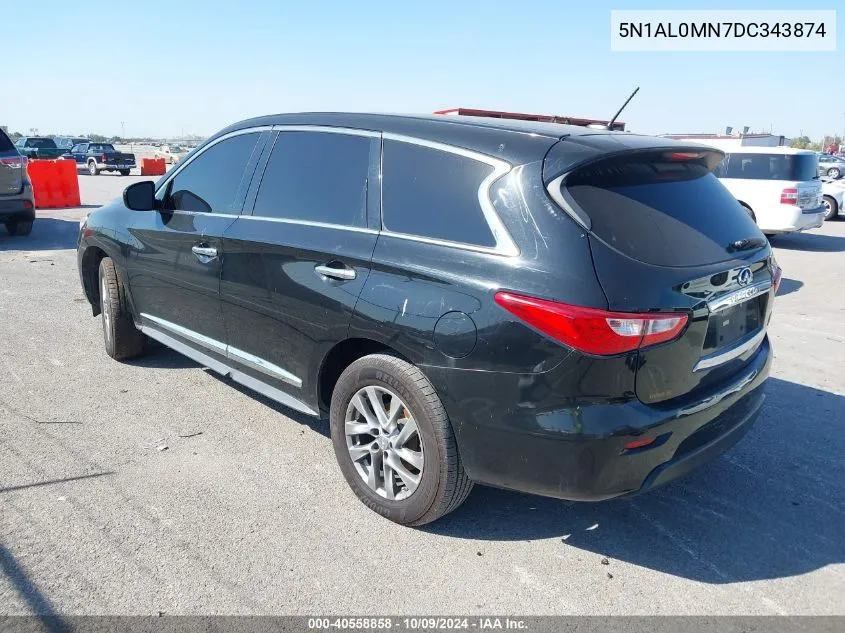 2013 Infiniti Jx35 VIN: 5N1AL0MN7DC343874 Lot: 40558858