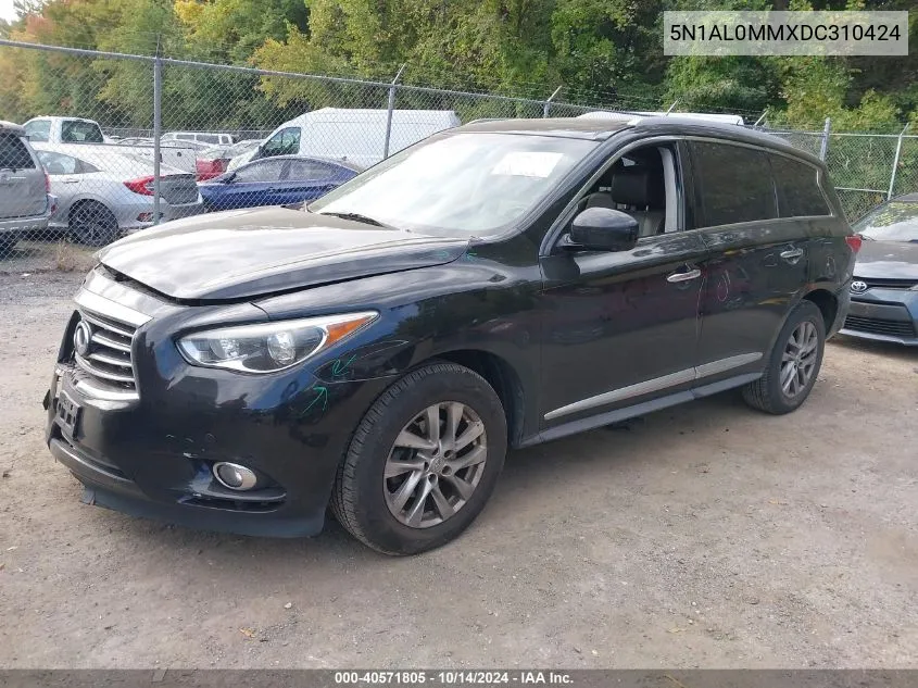 2013 Infiniti Jx35 VIN: 5N1AL0MMXDC310424 Lot: 40571805