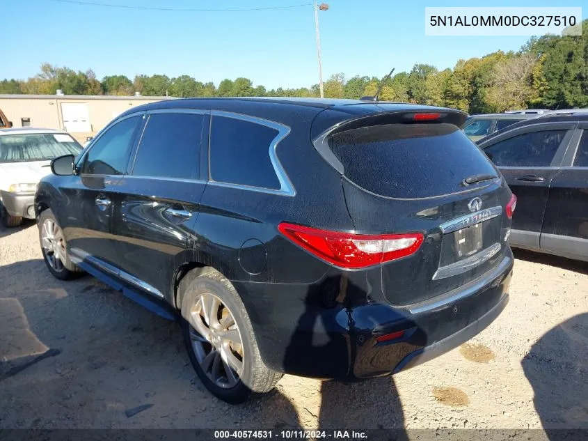 2013 Infiniti Jx35 VIN: 5N1AL0MM0DC327510 Lot: 40574531