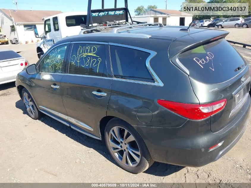 2013 Infiniti Jx35 VIN: 5N1AL0MM3DC340137 Lot: 40579509