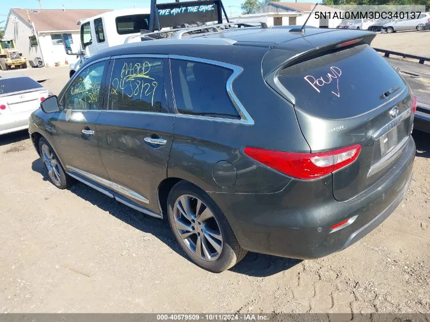 2013 Infiniti Jx35 VIN: 5N1AL0MM3DC340137 Lot: 40579509